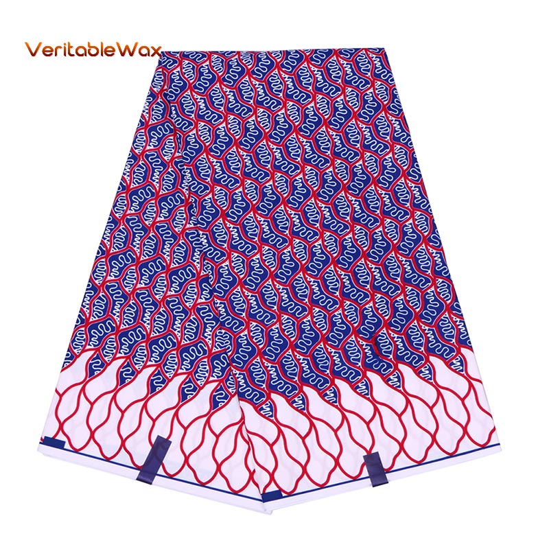 African Wax Polyester Wax Fabric High Quality Ankara Veritablewax African Wax Print Fabric A-6