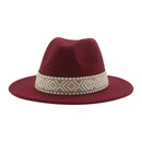 Panama Hat Western Cowboy Hats for Women Solid Big Brim Casual Fedoras Men Women Camel Black White Felted Hat Sombreros Gorras
