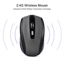 Wireless Mouse Silent Mouse 2.4G Portable Mobile Optical Office Mouse Adjustable DPI Levels for Notebook PC Laptop MacBook