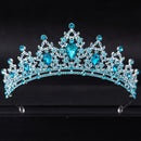Wedding Hair Tiara Crystal Bridal Tiara Crown Silver Color Diadem Veil Tiaras Wedding Hair Accessories Headpieces Head Jewelry