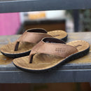 Men Slippers Genuine Leather Slippers Mens Flip Flop Sandals Men Shoes Male Flip Flops A673