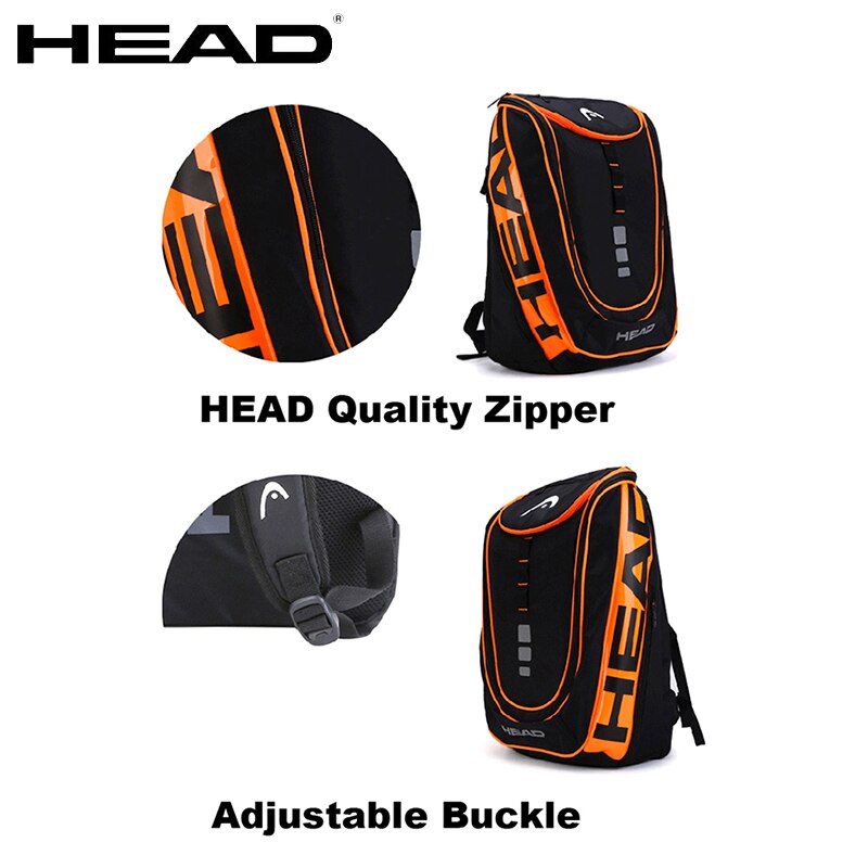 Head Tennis Backpack Outdoor Large Tennis Racket Sport Bag Raqueta Tenis Gym Badminton 4-9 Racquet Fitness Bag With Shoe Package