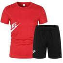 Men's Summer T-shirt and Shorts Set Men's Breathable sportswear Set Casual and Fashionable short-sleeved T-shirt Set