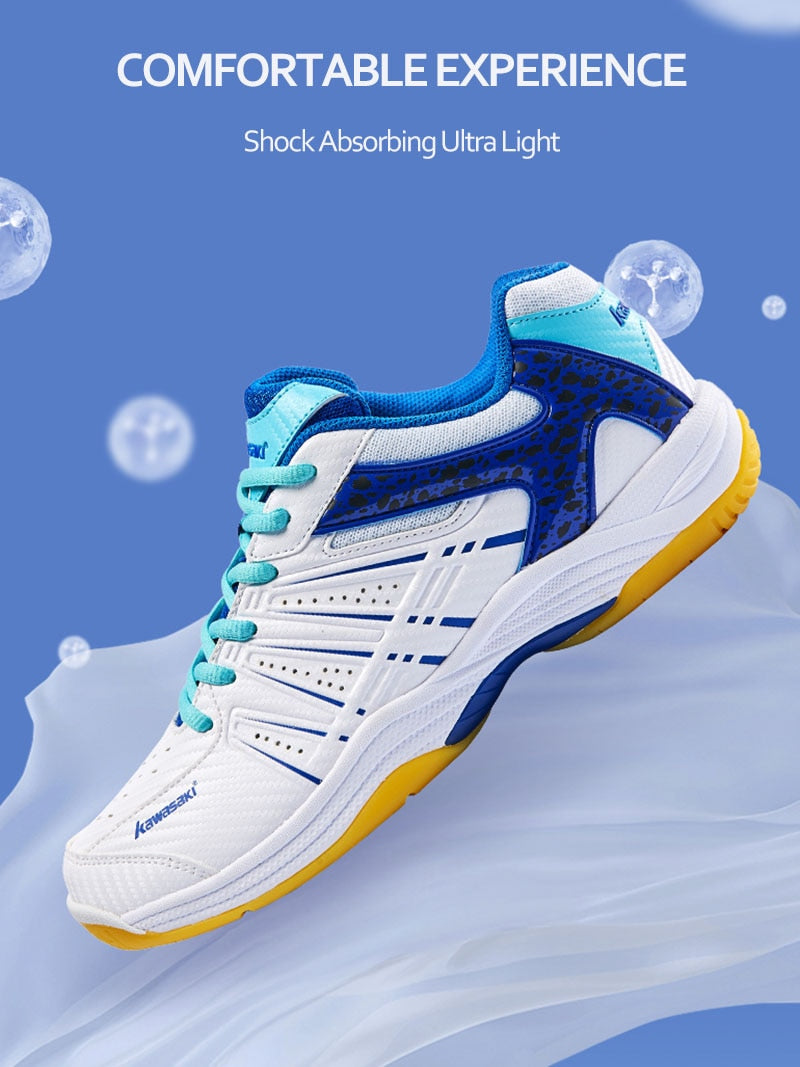 Kawasaki New Badminton Shoes Sneakers Mens Tennis Breathable Anti-Slippery Sport Shoes for Men Women K-065D