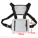 Functional Tactical Chest Bag For Men Fashion Bullet Hip Hop Vest Streetwear Bag Waist Pack Unisex Black Chest Rig Bag 899