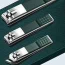 7/10/12/18 pcs Spring Green New Stainless Steel Nail Clippers Set Grooming Tool Set With Portable Case Manicure Art Tool Green N