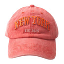 100% Cotton Adult Baseball Cap Washed Dad Hats for Men 3D Embroidery Grey Orange Brown Navy Khaki Size 58cm