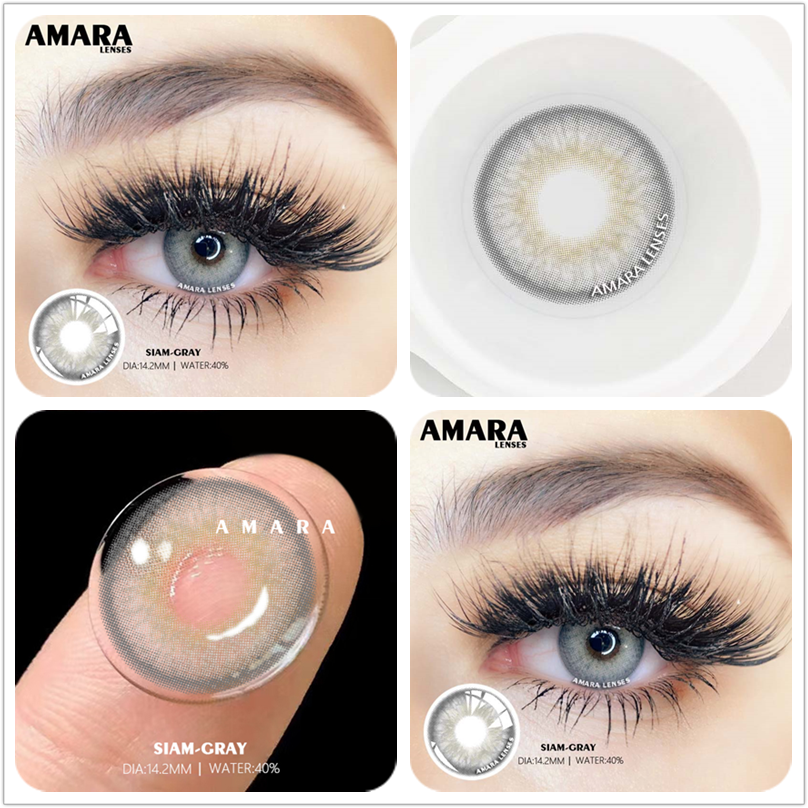 Amara Choco AMARA 1Pair Color Contact Lenses for Eyes OMG Series Soft Contact Lens