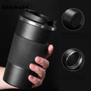 380ml 510ml Stainless Steel Coffee Cup, Non-slip Travel Car Insulated Bottle