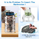 Piggy Bank Money Box Jar 1.5L 1.8L ATM Counter Electronic Digital LCD Counting Coin Money Saving Box Coins Storage Box Jar