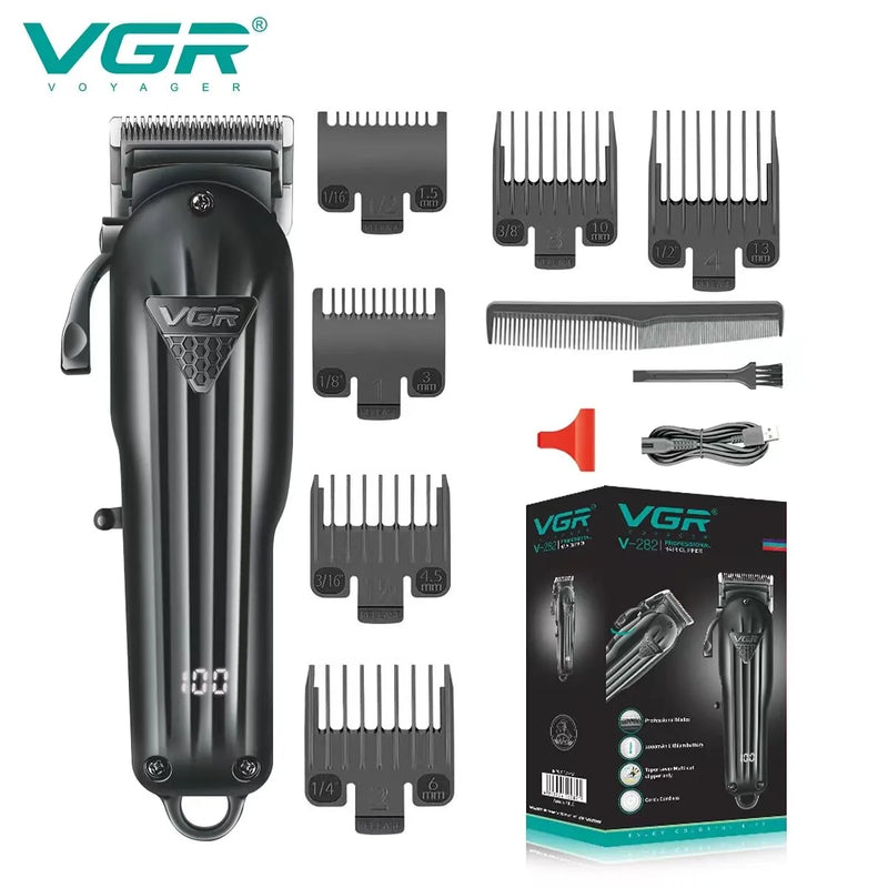 VGR Hair Clipper Professional Hair Cutting Machine Hair Trimmer Adjust