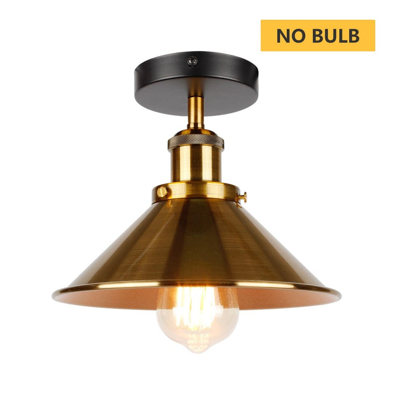 Retro Highquality American Country Style Black Gold Ceiling Lamp Loft For/Industrial Creative Indoor Home Bedroom DecorLighting