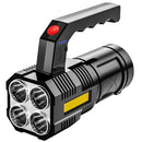 LED Flashlight USB Rechargeable Handheld Lantern Ultra Powerful Torch Light Portable Lamp Camping Searchlight Outdoor Lighting