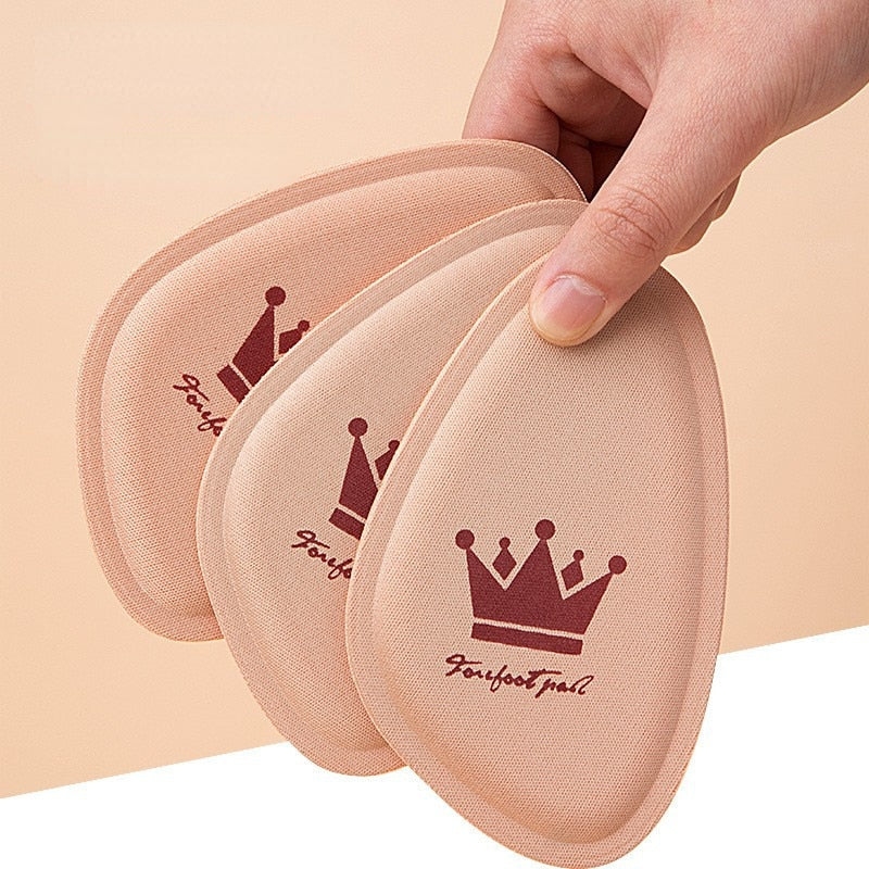 Women Forefoot Pad Relief Forefoot Insert Half Size Insoles Non-slip Sole Shoe Breathable Sweat Absorbing Foot Pads for Shoes