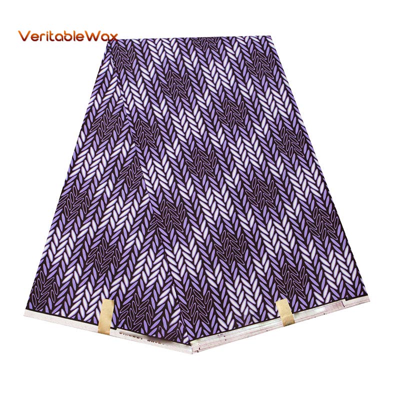 African Wax Polyester Wax Fabric High Quality Ankara Veritablewax African Wax Print Fabric A-6