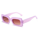 Women's Sunglasses Fashion Vintage Rectangle Frame Purple Pink Square Glasses Girls Sun Glasses Ladies Eyewear UV400