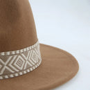 Panama Hat Western Cowboy Hats for Women Solid Big Brim Casual Fedoras Men Women Camel Black White Felted Hat Sombreros Gorras