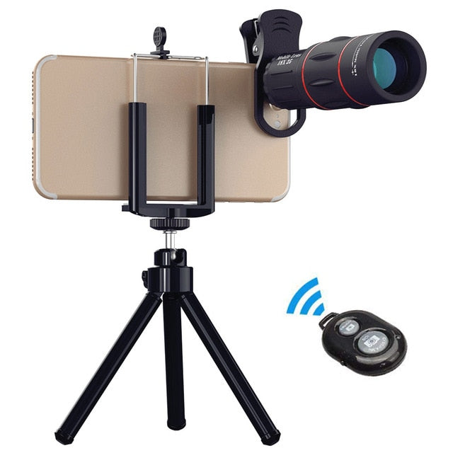 APEXEL 18X Telescope Zoom lens Monocular Mobile Phone camera Lens for iPhone Samsung Smartphones.