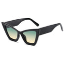 SHAUNA Oversized Cat Eye Sunglasses UV400