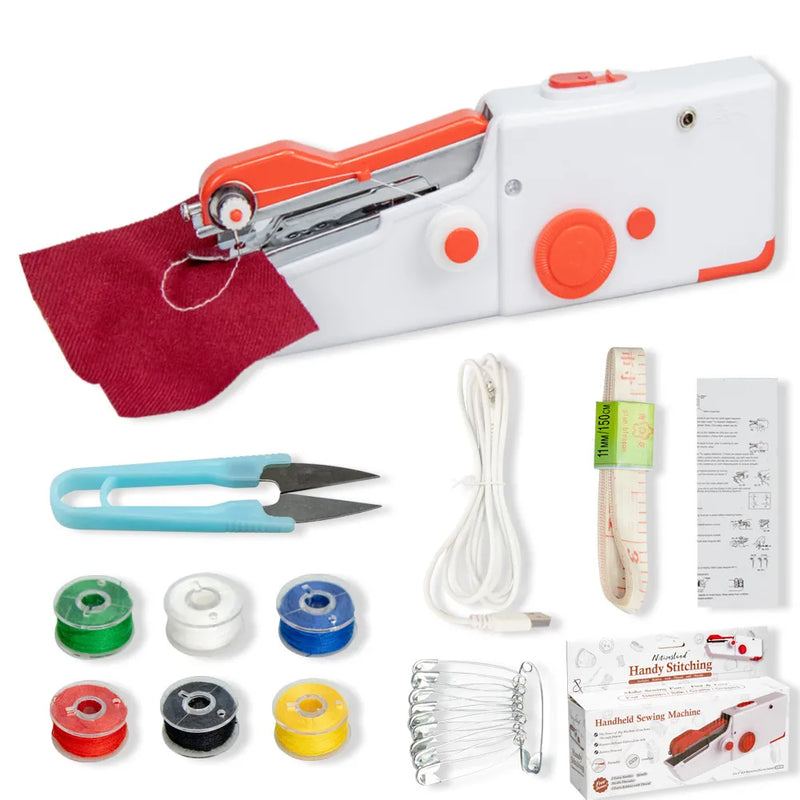 Handheld Mini Simple Portable Electric Sewing Machine Home Pocket Electric Micro Sewing Machine Fully automatic  thick Stitch