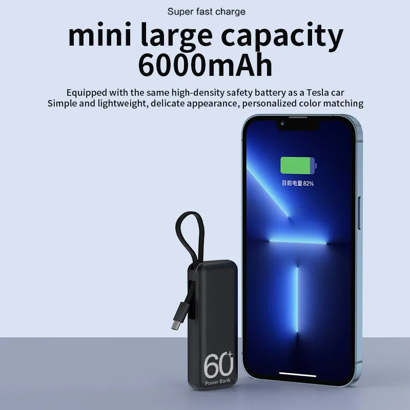 WE Mini Batterie Externe 5000 mAh, Powerbank Chargeur Portable 2