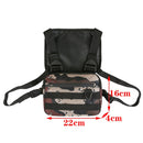 Functional Tactical Chest Bag For Men Fashion Bullet Hip Hop Vest Streetwear Bag Waist Pack Unisex Black Chest Rig Bag 899