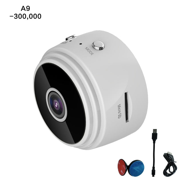 1080P Mini Camera Alarm Clock WIFI Night Vision DVR Camcorder Audio Video Recorder Home Surveillance Security Wireless Monitor