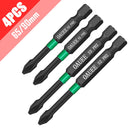 4/5/6pcs Magnetic Batch Head Impact Strong Cross PH2 High Hardness Screwdriver Set 60/70/90mm Anti Non-slip WaterProof Bits Set