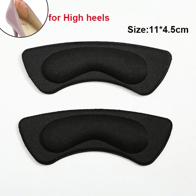 2pcs Shoe Heel Insoles Foot Heel Pad Sports Shoes Adjustable Antiwear Feet Inserts Insoles Heel Protector Sticker Insole Brioche