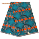 African Real Wax Print Fabric Organic 100% Polyester VeritableWax High Quality 6 Yards 3Yards African Fabric For Party Dress A-2