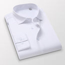 TFETTERS Pink Shirt Men Spring Autumn Mens Long Sleeve Business Shirt  Polyester Slim Fit  Formal Dress Shirts for Men Clothing