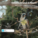 LS VISION 4MP 4G Solar Security Camera Wireless Outdoor WiFi Human/Animal Detection 2-Way Talk IP66 Waterproof Wildlife Camera