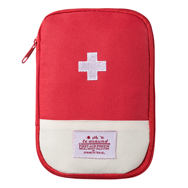 Portable First Aid Medical Kit Travel Outdoor Camping Emergency Medicine Storage Bag Travel Mini EDC Pouch Organizer Pill Case