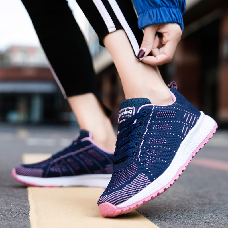 Sport Running Shoes Women Air Mesh Breathable Walking Women Sneakers C