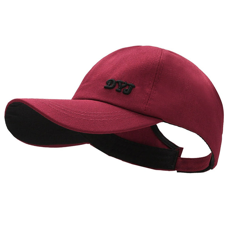 New High Ponytail Baseball Cap for Women Girls Summer Sports Cap Fashion Casual Solid Color Cap Sun Hat with Ponytail Hole