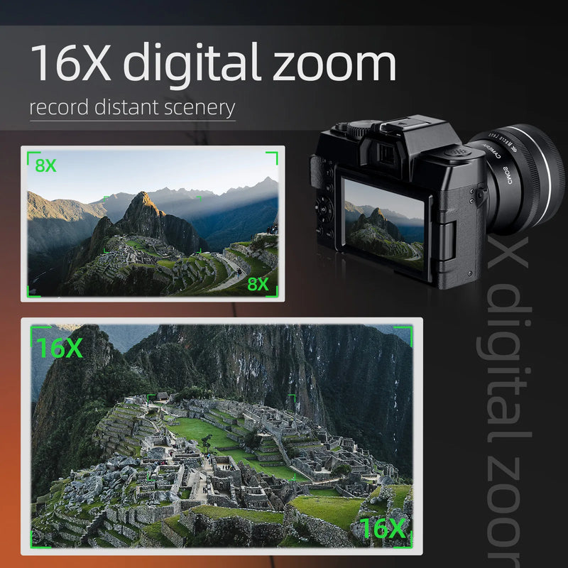 G-Anica ,Digital Camera for Photography and Video, 4K 48MP Vlogging Camera for with 180° Flip Screen,16X Digital Zoom
