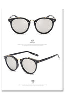 Vintage Round Rivet Brand Designer Sunglasses Women Eyewear Gradient Female Retro Sun Glasses Elegant Classic Oculos De Sol