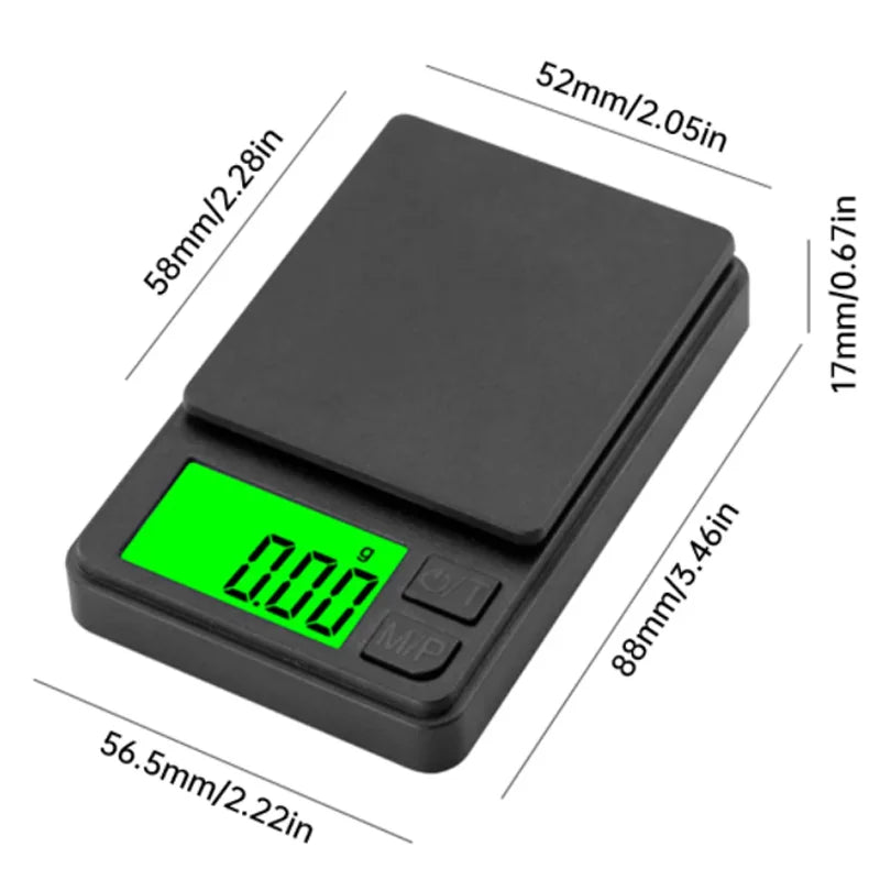 Scale 1000g Precision Pocket Scale 1000g X 0.01g - Digital Gram Food Jewelry Ounce