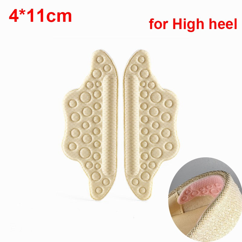 2pcs Shoe Pad Foot Heel Cushion Pads Sports Shoes Adjustable Antiwear feet Inserts Insoles Heel Protector Sticker Insole brioche