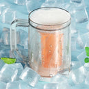 Beer Mug Double Layer Sandwich Liquid Refrigerator Frozen Cup Cold Drink Chilled Cups Kitchen Bar Drinkware