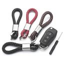 Dalaful Custom Lettering Keychains Woven Leather Detachable Keyrings Customize Personalized Gift For Car Key Chain Holder K350