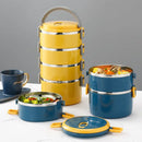 New Portable Thermal Lunch Box Set of Adult Stainless Steel Thermal Lunch Box for Hot Food Thermal Lunch Bag Neutral