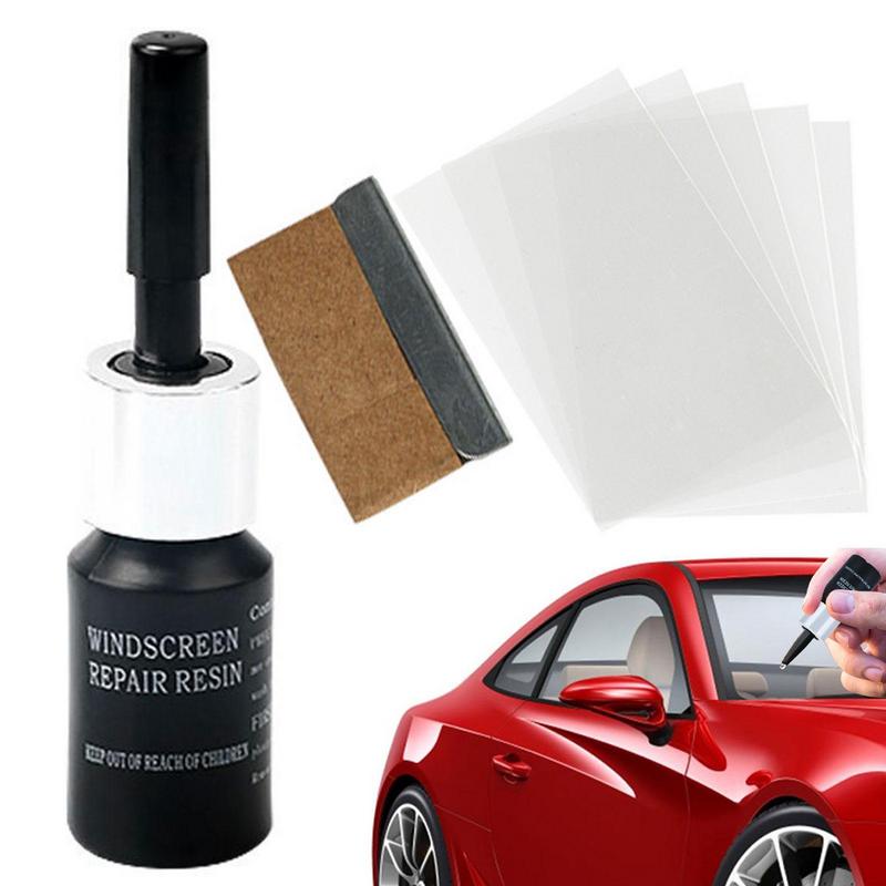 Windshield Crack Repair Glass Repair Kit Windshield Quick And Easy Durable Resin Based Windshield Repair Kit For Chips & Cracks