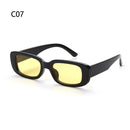 Y2K Square Sunglasses Fashion Colorful Frame Sun Glasses Women Men Retro Street Shooting Shades UV400 Eyeglasses
