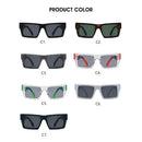 Y2K Square Sunglasses Fashion Colorful Frame Sun Glasses Women Men Retro Street Shooting Shades UV400 Eyeglasses