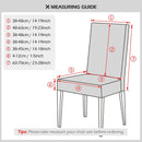 Velvet Elastic Chair Covers Removable Anti-dirty Seat Jacquard  Stretch Chair Covers For Dining Room Kitchen Hotel 1/2/4/6 Pcs