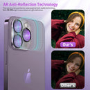 Camera Lens Protector Compatible for iPhone 14 Pro Max 6.7 inch & iPhone 15 14 13 12 Pro 6.1 inch Ultra HD Not Affect Night