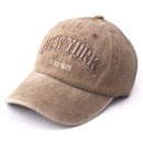 100% Cotton Adult Baseball Cap Washed Dad Hats for Men 3D Embroidery Grey Orange Brown Navy Khaki Size 58cm