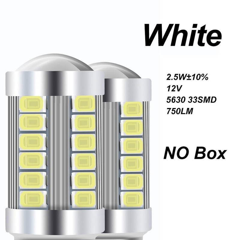 Cheap 2pcs 1200Lm T20 W21W LED W21/5W LED WY21W 7440 7443 LED Bulb T25 3157  3156 p27/7w Car Brake Reverse Light 12V Lamp Turn Signal