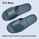 Big sizes Genuine Cow Leather Slippers Homes in indoor slipper open toe sandals men women elderly casual Slides shoes